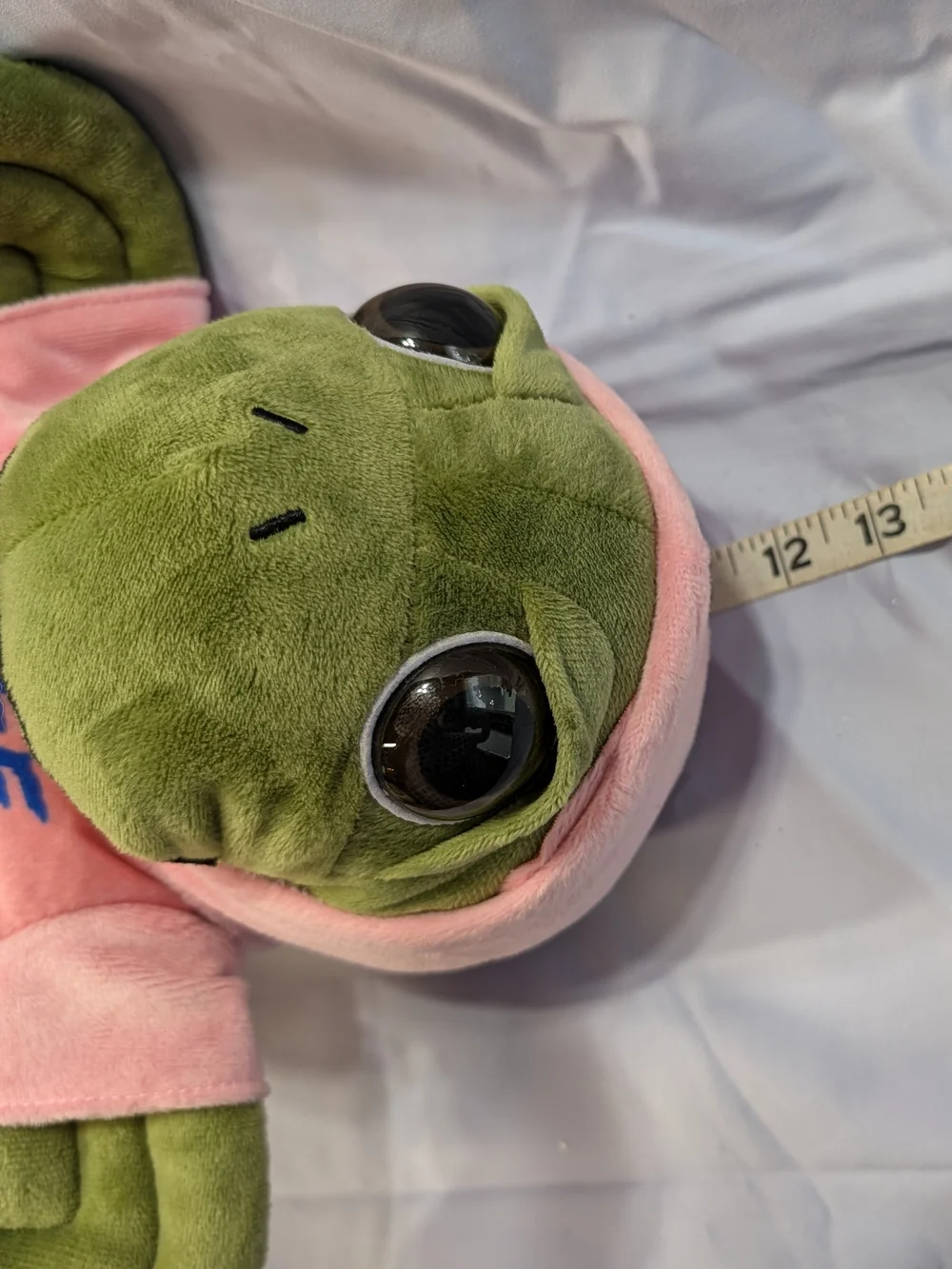 Tybee Island Georgia Green Turtle Plush with Pink Hoodie